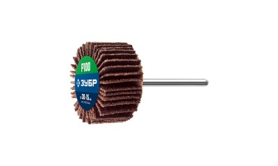 ЗУБР d 30x15 мм, P100, круг шлифовальный лепестковый, на шпильке d 3.2 мм