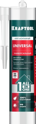 Клей монтажный KRAFTOOL KraftNails Premium KN-601, универсальный, для наружных и внутренних работ, 310мл,  ( 41341_z01 )