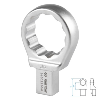 Насадка накидная серии "FIT", 36 мм, 14х18 мм KING TONY 34502236M