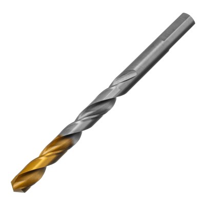 Сверло спиральное по металлу 9 x 125 мм, Р6М5, Golden Tip  Denzel ( 718241 )