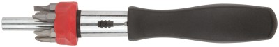 Отвертка реверсивная, 6 CrV бит, пластиковая ручка ( 56275 )
