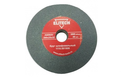 Круг шлифовальный,  200х25х32мм, К60,  ELITECH,  ( 1110.001800 )