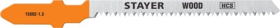 Полотна STAYER, T101AO, для эл/лобзика, HCS, по дереву, фанере, ламинату, фигур. рез, T-хвост., шаг 1,4мм, 50мм, 2шт,  ( 15992-1.3_z02 )