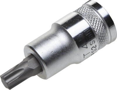 Торцовая бита-головка KRAFTOOL "INDUSTRIE QUALITAT", материал S2, TORX, сатинированная, 1/2", Т45  ,  ( 27905-45_z01 )
