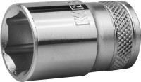 Торцовая головка KRAFTOOL "INDUSTRIE QUALITAT", Cr-V, FLANK, хромосатинированная, 1/2", 16 мм,  ( 27805-16_z01 )