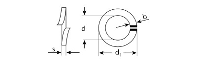 Шайба DIN 127 пружинная, 12 мм, 5 кг, оцинкованная, ЗУБР,  ( 303850-12 )