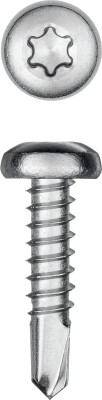 KRAFTOOL DS-P 16 х 3.9 мм, А2, сверло, полукр. головка, ТХ15, саморез нержавеющий, 1000 шт (300931-39-016)