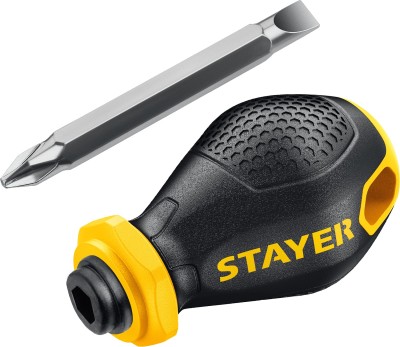 STAYER Hercules-Mini 2-in-1 38 мм переставная отвертка PH2/SL6 ( 2511_z02 )