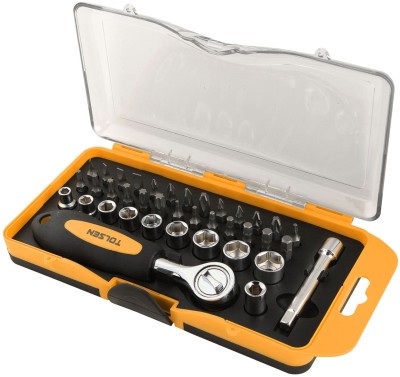 TOLSEN Набор вставок (бит) 1/4", PH, PZ, Hex, Torx, Slotted, 38 предметов ( TT20035 )