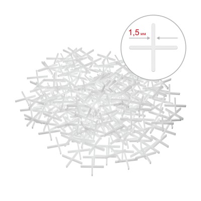 ЗУБР 1,5мм крестики для плитки, 200шт,  ( 33811-1.5 )