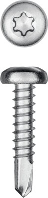 KRAFTOOL DS-P 19 х 3.9 мм, А2, сверло, полукр. головка, ТХ15, саморез нержавеющий, 750 шт (300931-39-019)