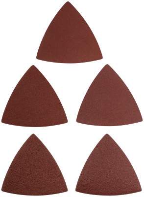 Листы шлифовальные треугольные на тканевой основе, 80 мм, набор 5 шт. ( 37953 )