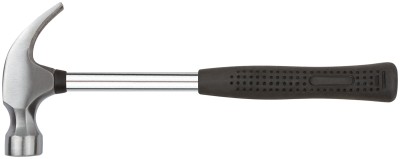 Молоток-гвоздодер, металлическая ручка, резиновая рукоятка 25 мм, 340 гр. ( 44612 )
