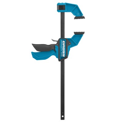 Струбцина реечная, быстрозажимная, пистолетного типа, пошаговый механизм, пластиковый корпус, 300 мм Gross, ( 20702 )