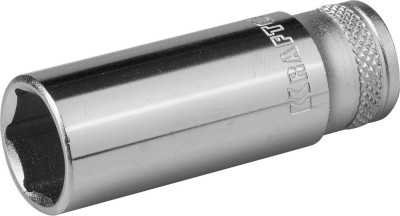 Торцовая головка KRAFTOOL "INDUSTRIE QUALITAT", удлиненная, Cr-V, FLANK, хромосатинированная, 1/4", 13 мм ,  ( 27817-13_z01 )