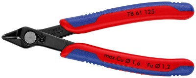 Electronic Super Knips вороненые 125 мм, KNIPEX,  ( KN-7861125 )