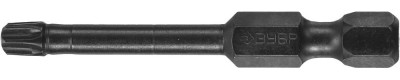 Биты ЗУБР "ПРОФИ" TORX, тип хвостовика E 1/4", T25, 50мм, 2шт, на карточке,  ( 26025-25-50-S2 )