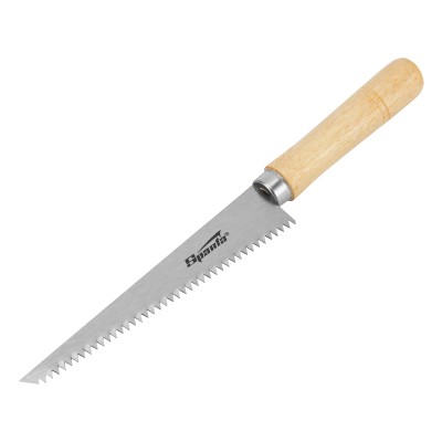 Ножовка по гипсокартону, 180 мм, деревянная рукоятка Sparta, ( 233905 )