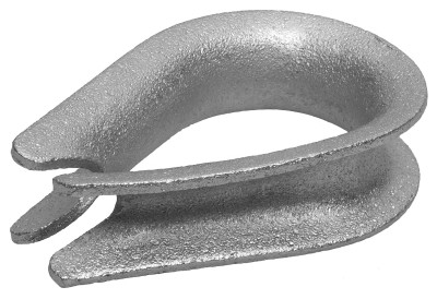 Коуш DIN 6899, 2мм, 2 шт, оцинкованный, ЗУБР,  ( 4-304496-02 )