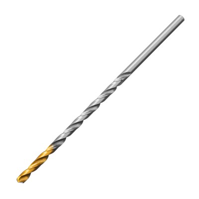 Сверло спиральное по металлу 4 х 119 мм, Р6М5, Golden Tip, удлиненное Denzel ( 718250 )