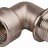 Уголок GENERAL FITTINGS с упором, никелированная латунь, г/ш, 3/4",  ( 51072-G/S-3/4 )