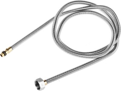 Подводка ЗУБР "ЭКСПЕРТ" сильфонная из нержавеющей стали, для смесителя, укороченная, г/ш (гайка-штуцер), 1/2", 1,5м,  ( 51012-150 )