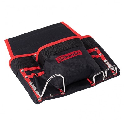 Подсумок поясной, 8 карманов, держатель для молотка, для клещей Matrix, ( 90242 )