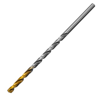 Сверло спиральное по металлу 4,5 х 126 мм, Р6М5, Golden Tip, удлиненное Denzel ( 718252 )
