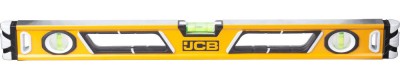 Уровень JCB коробчатый, магнитный, 2 фрезерованные базовые поверхности, 3 ампулы, крашенный, с ручками, 0,5мм/м, 60см  ,  ( JBL003 )