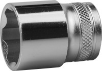 Торцовая головка KRAFTOOL "INDUSTRIE QUALITAT", Cr-V, FLANK, хромосатинированная, 1/2", 22 мм,  ( 27805-22_z01 )