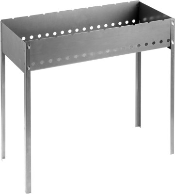 Мангал GRINDA "BARBECUE", усиленный, толщина 1,5мм, 700х300х700мм,  ( 427783 )