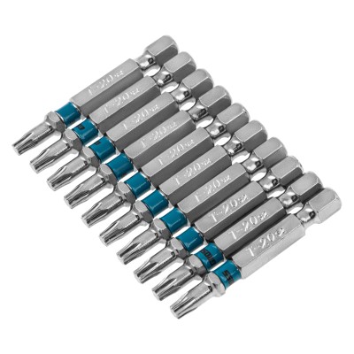 Набор бит TORX 20 х 50, сталь S2, 10 шт Gross, ( 11470 )