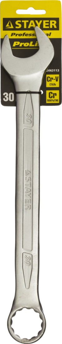 Комбинированный гаечный ключ 30 мм, STAYER,  ( 27081-30 )
