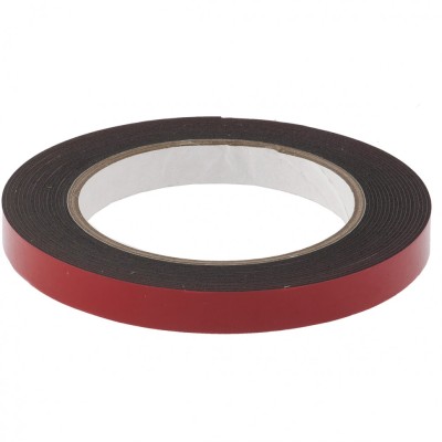 Лента клейкая на вспененной основе, двусторонняя черная УСИЛЕННАЯ, 12 мм х 5 м Matrix, ( 89083 )