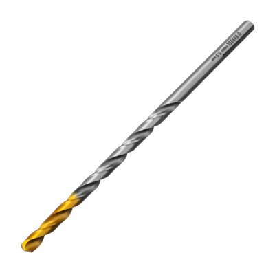 Сверло спиральное по металлу 5,5 х 139 мм, Р6М5, Golden Tip, удлиненное Denzel ( 718255 )