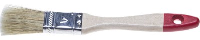 Кисть плоская STAYER "UNIVERSAL-STANDARD", светлая натуральная щетина, деревянная ручка, 20мм,  ( 0101-020 )