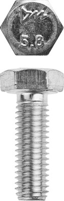 Болт ГОСТ 7798-70, M8 x 30 мм, 5 кг, кл. пр. 5.8, оцинкованный, ЗУБР,  ( 303080-08-030 )