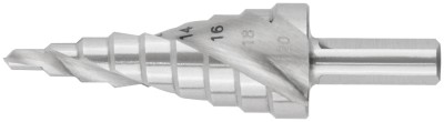 Сверло ступенчатое HSS по металлу, спиральный профиль,  9 ступеней, 4-20 мм ( 36366 )