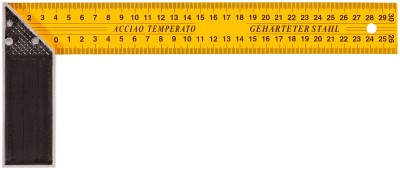 Угольник столярный, двусторонняя шкала 300 мм ( 19373М )