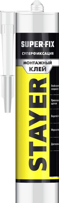 Клей монтажный STAYER Professional, суперсильный, 280мл,  ( 41323 )