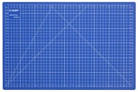 Коврик ЗУБР "ЭКСПЕРТ", непрорезаемый, 3мм, цвет синий, 450х300 мм,  ( 09902 )