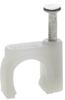 Скоба-держатель круглая СД-К 3 мм, 50 шт, с оцинкованным гвоздем, ЗУБР Профессионал,  ( 45111-03 )