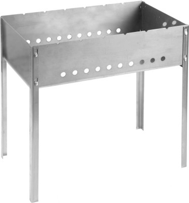 Мангал GRINDA "BARBECUE", нержавеющая сталь, толщина 1,5мм, 500х300х500мм,  ( 427784 )