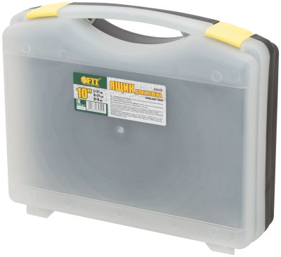 Ящик для крепежа (органайзер) прозрачный 10,5" (27 х 21 х 8 см) ( 65642 )