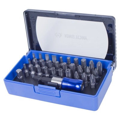 KING TONY Набор вставок (бит) 1/4", PH, PZ, Hex, Torx, Slotted, 32 предмета ( 1032CQ )