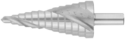 Сверло ступенчатое HSS по металлу, спиральный профиль, 13 ступеней, 6-30 мм ( 36368 )