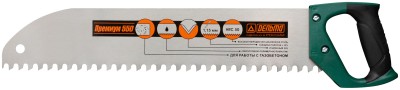 Ножовка по пенобетону "Дельта"(Премиум), закругленное полотно, усиленный зуб, шаг 16 мм, 550 мм ( 40762 )