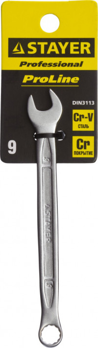 Комбинированный гаечный ключ 9 мм, STAYER,  ( 27081-09 )
