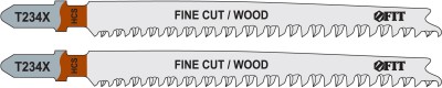 Полотна по дереву, HCS, шлифованные под свободным углом зубья, 116/91 мм, переменный шаг (T234X), 2 шт. ( 40958 )