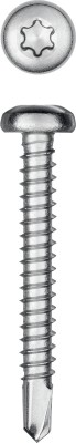 KRAFTOOL DS-P 38 х 4.8 мм, А2, сверло, полукр. головка, ТХ25, саморез нержавеющий, 200 шт (300931-48-038)